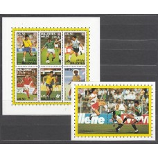 Maldives - Correo Yvert 1843/8+H.305 ** Mnh  Deportes fútbol