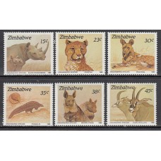 Zimbabwe Correo Yvert 186/91 ** Mnh  Fauna