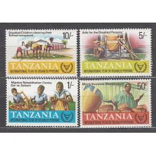 Tanzania - Correo Yvert 187/90 ** Mnh