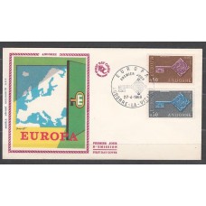 Andorra Francesa Correo 1968 Yvert 188/9 S.P.D.Tema Europa