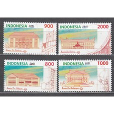Indonesia - Correo 2001 Yvert 1897/900 ** Mnh  Edificios