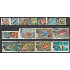 Tanzania - Correo Yvert 19/32 ** Mnh  Fauna peces