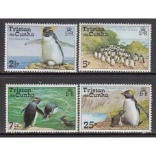 Tristan da Cunha - Correo Yvert 191/4 ** Mnh  Fauna aves