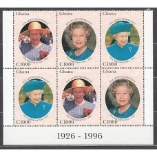 Ghana - Correo 1996 Yvert 1918/20 ** Mnh  Isabel II