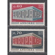Andorra Francesa Correo 1969 Yvert 194/5 ** Mnh Europa