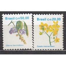 Brasil Correo 1990 Yvert 1963/4 ** Mnh Flores