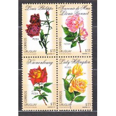 Uruguay - Correo 2001 Yvert 1965/8 ** Mnh Flores. Rosas