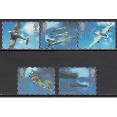 Gran Bretaña - Correo 1997 Yvert 1967/71 ** Mnh Aviones