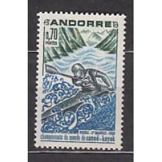 Andorra Francesa Correo 1969 Yvert 196 ** Mnh Deportes Kayak