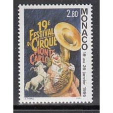 Monaco - Correo 1995  Yvert 1971 ** Mnh   Festival de circo