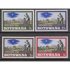 Botswana - Correo Yvert 199/202 ** Mnh  Navidad