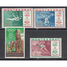 Montserrat - Correo Yvert 199/202 ** Mnh Olimpiadas de México