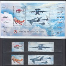 India - Correo Yvert 1995/8+H,47 ** Mnh  Aviones