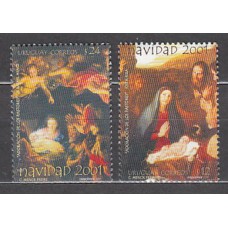 Uruguay - Correo 2001 Yvert 1998/9 ** Mnh Navidad