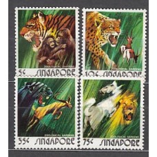 Singapur - Correo Yvert 201/4 ** Mnh  Fauna