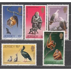 Jersey - Correo 1979 Yvert 201/5 ** Mnh Fauna aves