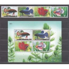 Tailandia - Correo Yvert 2014/7 + Hb 167 ** Mnh  Fauna peces