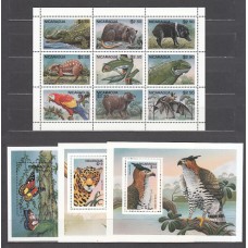 Nicaragua - Correo 1995 Yvert 2020/8 + H 248/50 ** Mnh