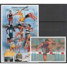 Antigua Correo Yvert 2021/9+Hb 338 ** Mnh Olimpiadas de Atlanta