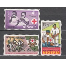 Nigeria - Correo Yvert 203/5 ** Mnh   Cruz roja