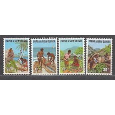 Papua y Nueva Guinea - Correo Yvert 205/8 ** Mnh
