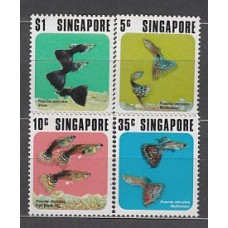 Singapur - Correo Yvert 205/8 * Mh  Fauna peces