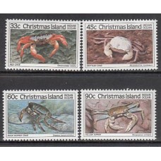 Christmas - Correo Yvert 206/9 ** Mnh Fauna Marina. Cangrejos