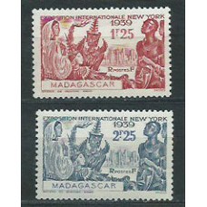 Madagascar - Correo 1939 Yvert 207/8 * Mh