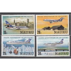 Nauru - Correo Yvert 207/10 ** Mnh Aviones