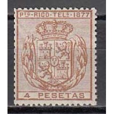 Puerto Rico Sueltos Telegrafos 1877 Edifil 16 * Mh