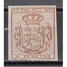 Puerto Rico Sueltos Telegrafos 1877 Edifil 16s * Mh