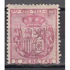 Puerto Rico Sueltos Telegrafos 1879 Edifil 19 * Mh  Bonito