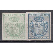 Puerto Rico Telegrafos 1878 Edifil 17/8s * Mh