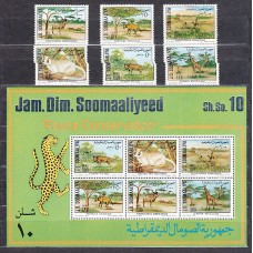 Somalia - Correo Yvert 208/13+Hb 3 ** Mnh  Fauna