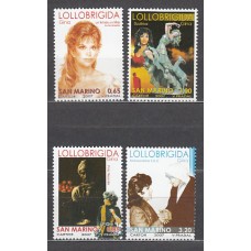 San Marino - Correo 2007 Yvert 2080/3 ** Mnh Gina Lollobrigida