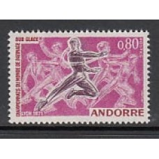 Andorra Francesa Correo 1971 Yvert 209 ** Mnh Deportes