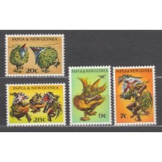 Papua y Nueva Guinea - Correo Yvert 209/12 ** Mnh Danzas