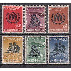 Indonesia - Correo 1960 Yvert 209/14 ** Mnh  Año del refugiado