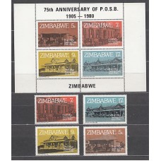 Zimbabwe Correo Yvert 21/4-H 2 ** Mnh