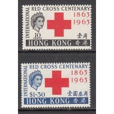 Hong Kong - Correo Yvert 210/1 ** Mnh  Cruz roja
