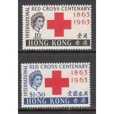Hong Kong - Correo Yvert 210/1 ** Mnh  Cruz roja