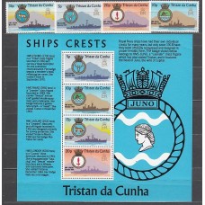Tristan da Cunha - Correo Yvert 215/8+H 5 ** Mnh  Barco