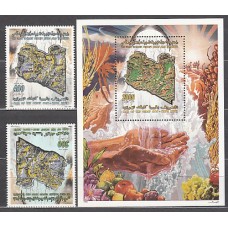 Libia - Correo 1998 Yvert 2160/1+H.91 ** Mnh