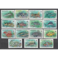 Kiribati - Correo Yvert 217/31 ** Mnh Fauna Marina. Peces