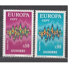 Andorra Francesa Correo 1972 Yvert 217/8 ** Mnh Europa