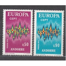 Andorra Francesa Correo 1972 Yvert 217/8 ** Mnh Europa