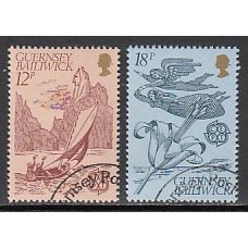 Guernsey - Correo 1981 Yvert 217/18 usado Europa