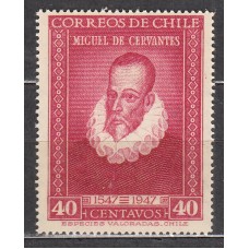 Chile - Correo 1947 Yvert 217 ** Mnh Cervantes