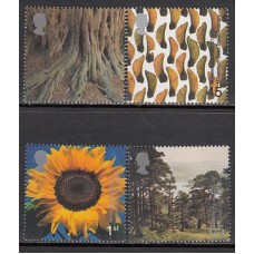 Gran Bretaña - Correo 2000 Yvert 2191/4 ** Mnh Flora