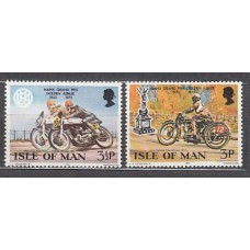 Man - Correo 1973 Yvert 22/3 ** Mnh Motocicletas